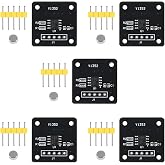 UMLIFE 5PCS MT6701 Magnetic Encoder Magnetic Induction Angle Measurement Sensor Module 14bit High Precision Replacement AS5600