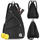 A11N SPORTS Pickleball Bag, Reversible Crossbody Sling Bag/Backpack for Women Men