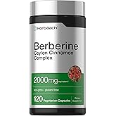Horb&auml;ach Berberine with Ceylon Cinnamon Complex | 120 Veggie Capsules | Vegetarian, Non-GMO &amp; Gluten Free Supplement