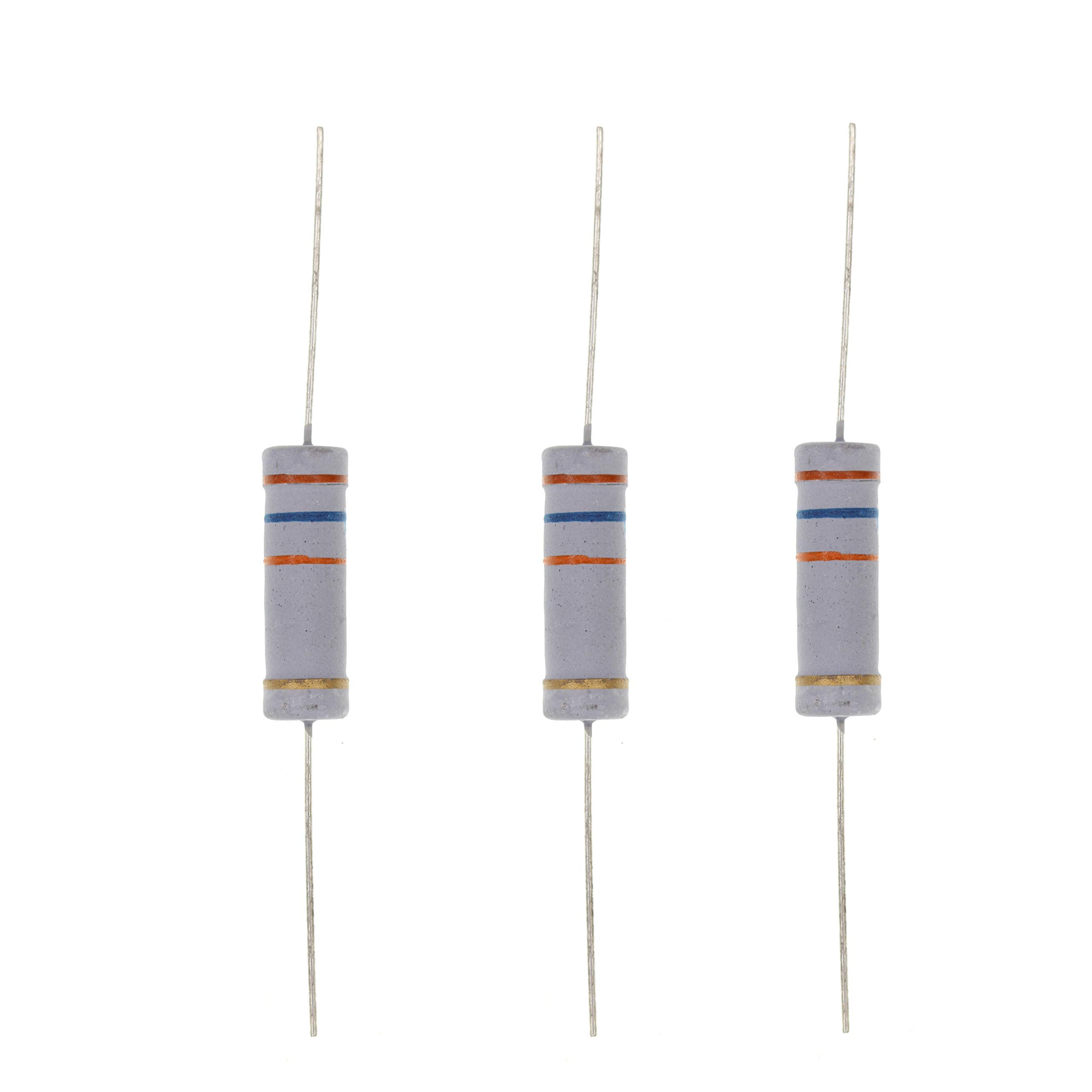 HUABAN 10PCS 5W 5 Watts 36K 36K Ohm 5% Metal Oxide Film Resistor