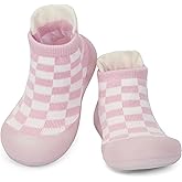 BACSAC Infant Walking Shoes Baby Sock Shoes with Soft Rubber Sole, Non-Slip Toddler Slippers for boys and girls, Breathable Sneakers
