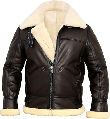 aviator jacket mens sheepskin