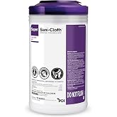 Super Sani-Cloth X-Large Germicidal Disposable Wipe, Hospital-Grade Disinfection, Purple Top, 1 Canister of 75 XL 5'' x 8'' Wipes