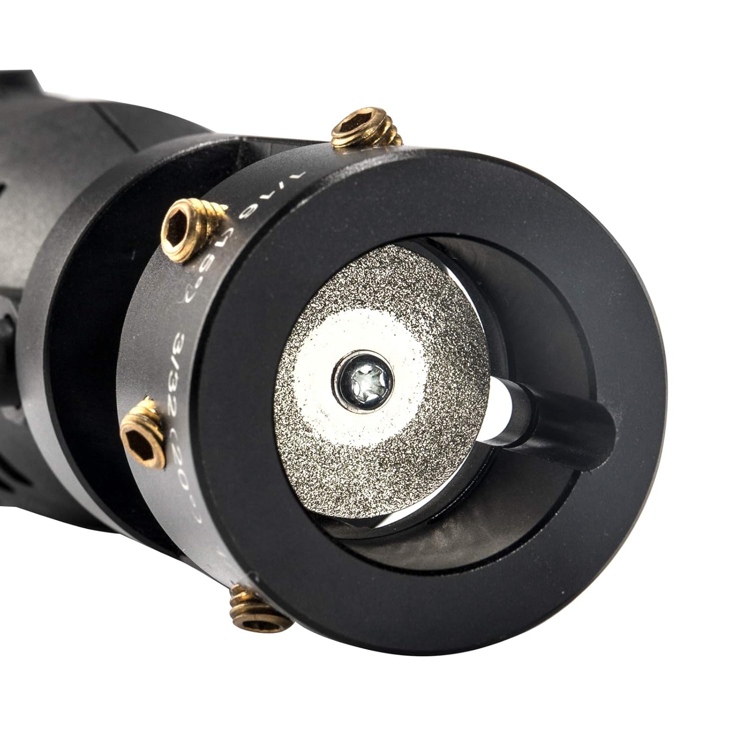 ALUMINUM Tungsten Electrode Sharpener Grinder TIG Welding Tool with Cut-Off Slot Multi-Angle & Offsets, 4 Copper Screw Holes 5X Diamond Wheels 1X Connecting Rod (New Upgrade Design)