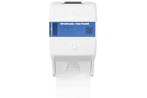 ZEBRA TECHNOLOGIES Zebra ZSB Series Labels - Potato Starch-Based Printer Label Paper - Recyclable Cartridge for Stickers - Versatile, Cloud-Based Adhesive - File Folder, 2.25" x 0.75"