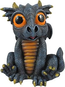 World of Wonders - Dreamland Dragons Series - Brimstone, Black Mini Dragon Figurine