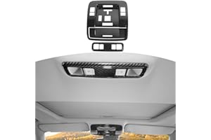 RT-TCZ for Silverado Overhead Console Panel Trim Cover for Chevy Silverado GMC Sierra 2014-2018 ABS Black Carbon Fiber Interi