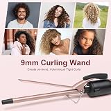 JAETON Curling Wand 9MM Tourmaline Ceramic 180/230C Dry Heat 30s view 5