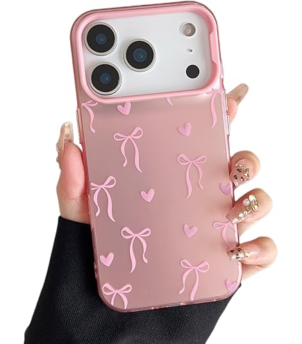 Amazon.com: lioscre Cute Pink Flowers Floral Phone Case for iPhone