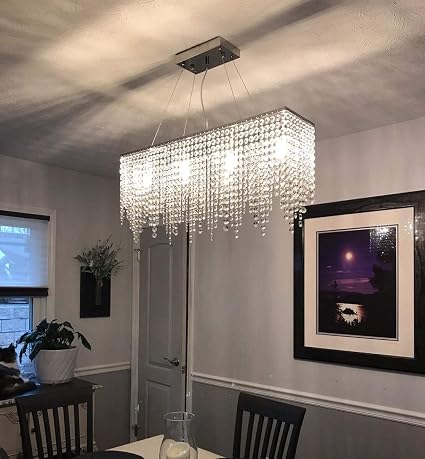 APBEAM Rectangular Crystal Chandelier 