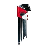 Teng Tools 9 Piece Metric Ball Point Hex Key/Allen