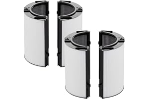Leemone True HEPA+Carbon Filter 2-Pack Replacement for Dyson PH01 PH02 PH03 HP06 TP06 HP07 TP07 HP09 TP09 HP10 TP10 360° Combi Glass Purifying Fans, Compatible with Dyson Pure Cool Hot Air Puri-fier