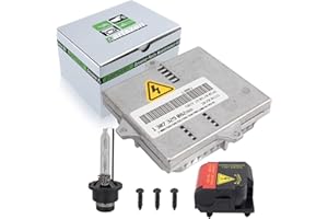 partszen 63127176068 Xenon Headlight Ballast Igniter & D2S Bulb Kit for BMW X3 M6 650i 645Ci 330Ci 325Ci