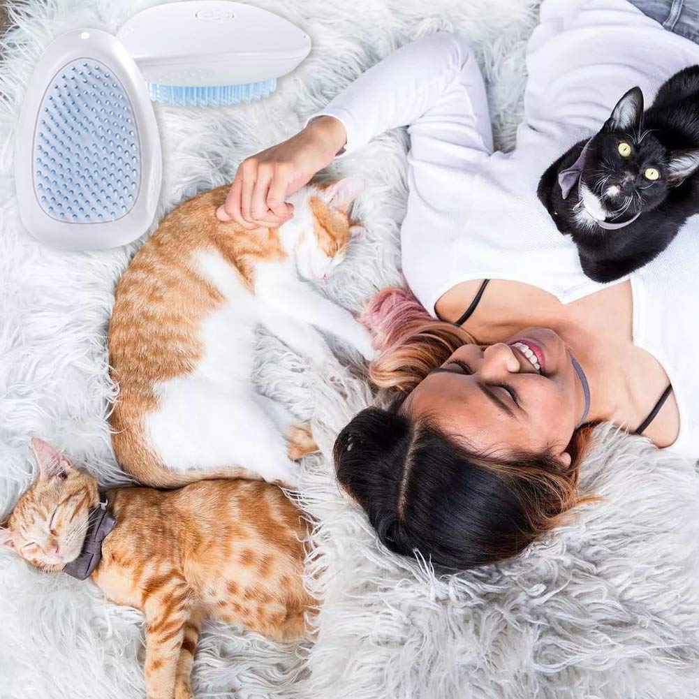 Cat Brush,Cat Brush For Shedding and Grooming,Slicker Brush Cat,Deshedding Brush For Dogs,Dematting Brush For Dogs,Cat Brush For Short Haired Cats,With Cleaning Button: Beauty