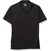 The Children's Place Boys' Uniform Performance Polo, Black, XL (14)