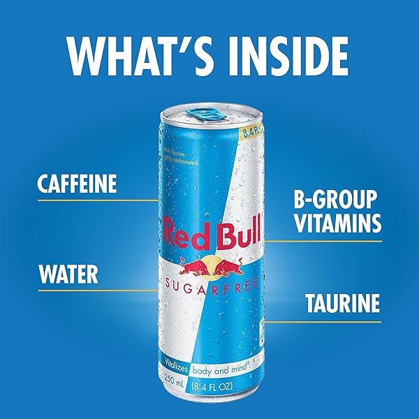 RED BULL SUGARFREE ENERGY DRINK, 8.4 OZ