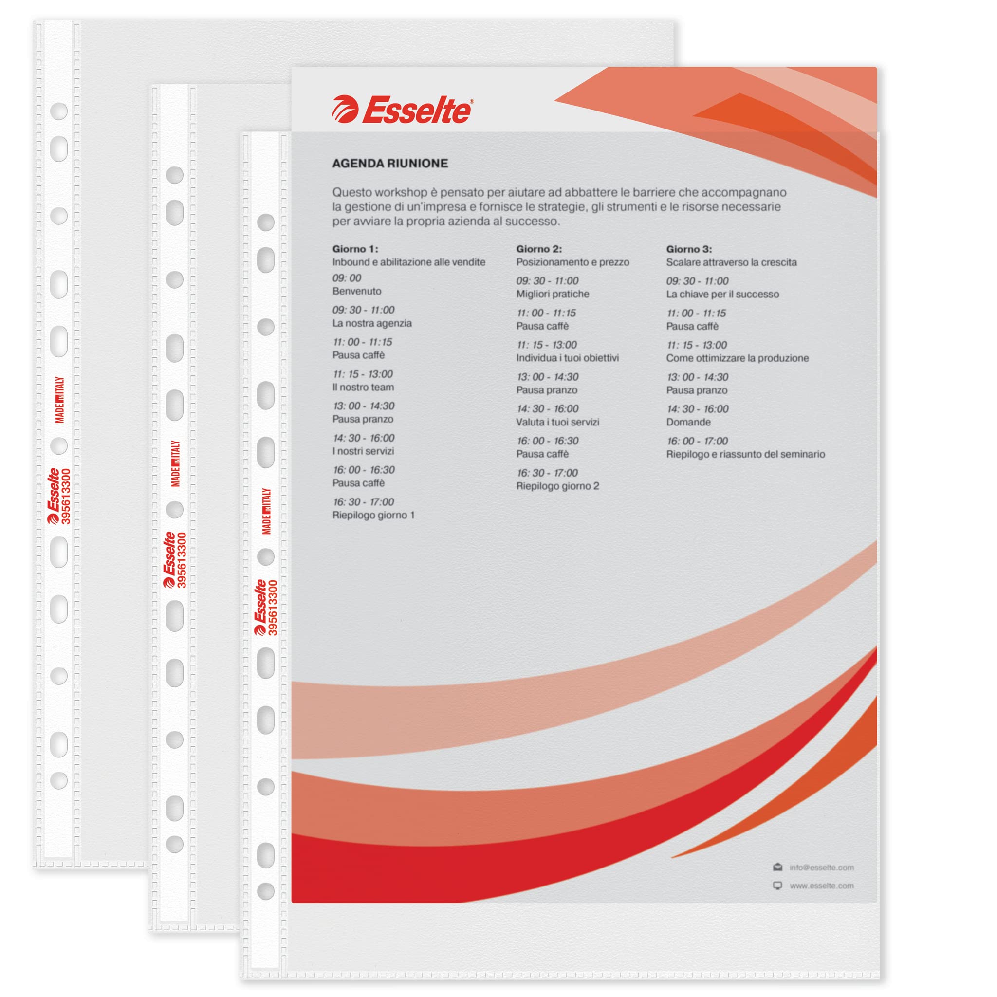 Esselte Finish: Embossed anti-glare