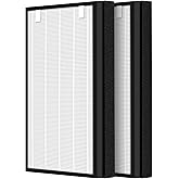 Pulluty HSP003 True HEPA Filter Replacements for Hathaspace Air Purifier Filters HSP003,3 in 1 H13 True HEPA Filter with Activated Carbon Pre-Filter,2 Pack