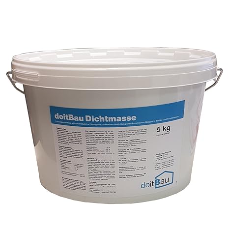 doitBau Sanitär Dichtmasse 5kg Flüssigfolie Dichtfolie flüssig Badabdichtung Duschabdichtung Abdichtung Flüssigfolie Bad Dusc