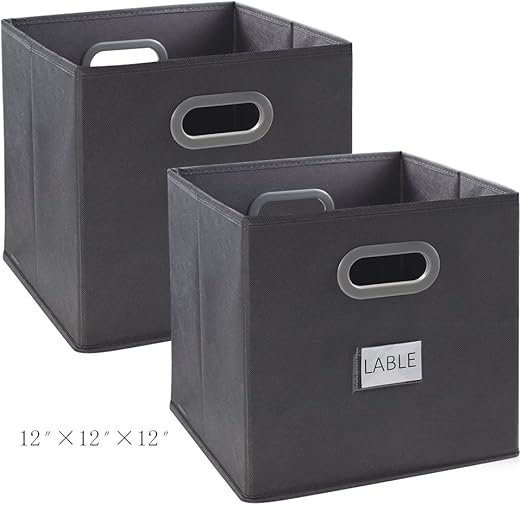 Tela Cajas de almacenamiento, homyfort cesta de la compra plegable