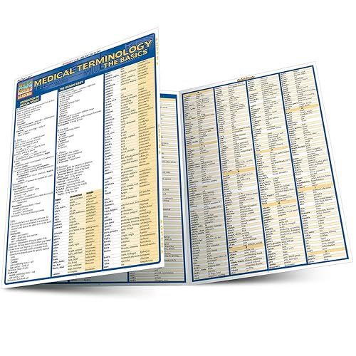 Terminlogy Guide Medical Terminology: The Basics QuickStudy Laminated Reference Guide ...