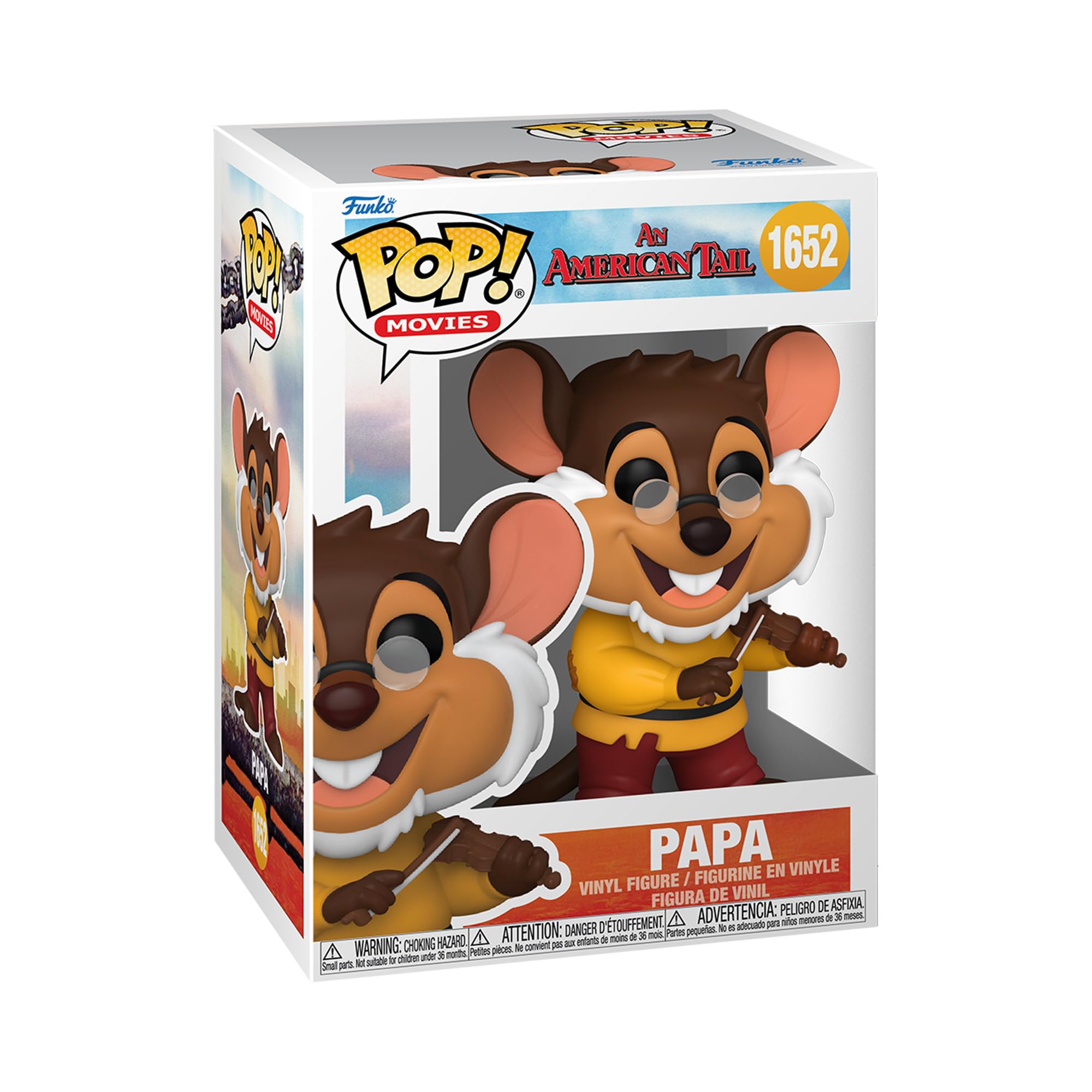 Funko Pop! Movies: American Tail – Papa Mousekewitz ​ - an American Tail - Collectable Vinyl Figure - Gift Idea - Official Merchandise - Toys for Kids & Adults - Movies Fans