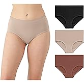 Maidenform womens M Seamless Bikini, Mid-rise Hipster Panty, Seamless Underwear for Women, 3-pack