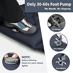 WILDOMS Sleeping Pad for Camping - 4” Thick
