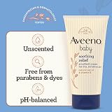 Aveeno Baby Soothing Relief Emollient Cream Unscented 5x150ml view 5