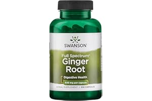 Swanson Premium Brand Ginger Root 540 Milligrams 100 Capsules