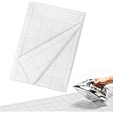 Fusible Interfacing with 2.5 x 2.5 Inches Grid - 47" x 4 Yds Nonwoven Layout Grid Iron on Interfacing Lightweight Fusible Interfacing with Grid Lines Pre-Printed for Quilting,Sewing,Crafts Supplies
