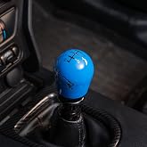 Billetworkz Weighted Coyote Shift Knob for Manual Ford Mustang (2015-25), Grabber Blue