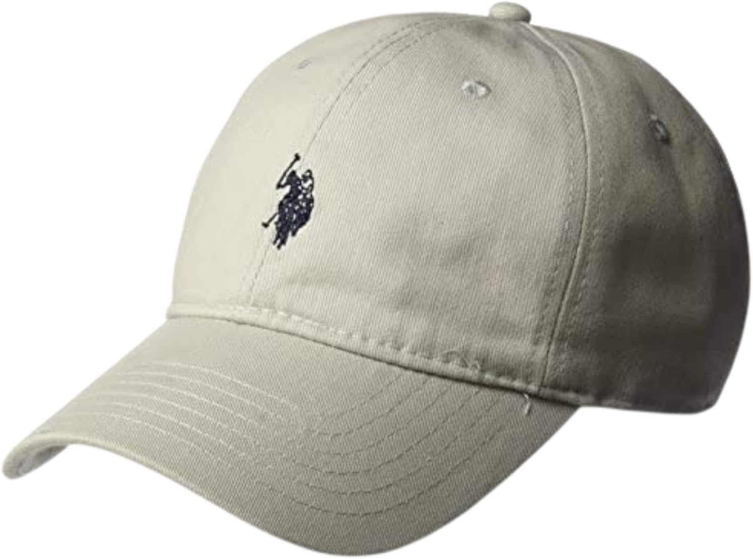 U.S. Polo Assn. Small Pony Logo Baseball Hat, Adjustable Cap Light Grey at  Men’s Clothing store