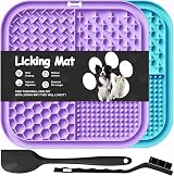 Azyh 2 Licking Mat for Dogs & Cats with 77 Suction Cups 20x20 cm