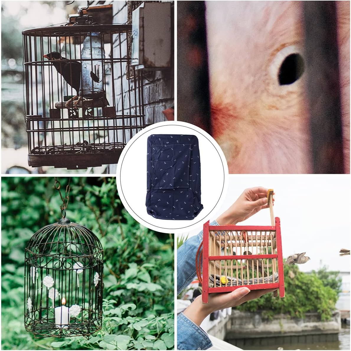 POPETPOP Bird cage Cover Waterproof Sunscreen dustproof pet cage pet cage Cover Birdcage Light Covers Skirt Accessories : Pet Supplies