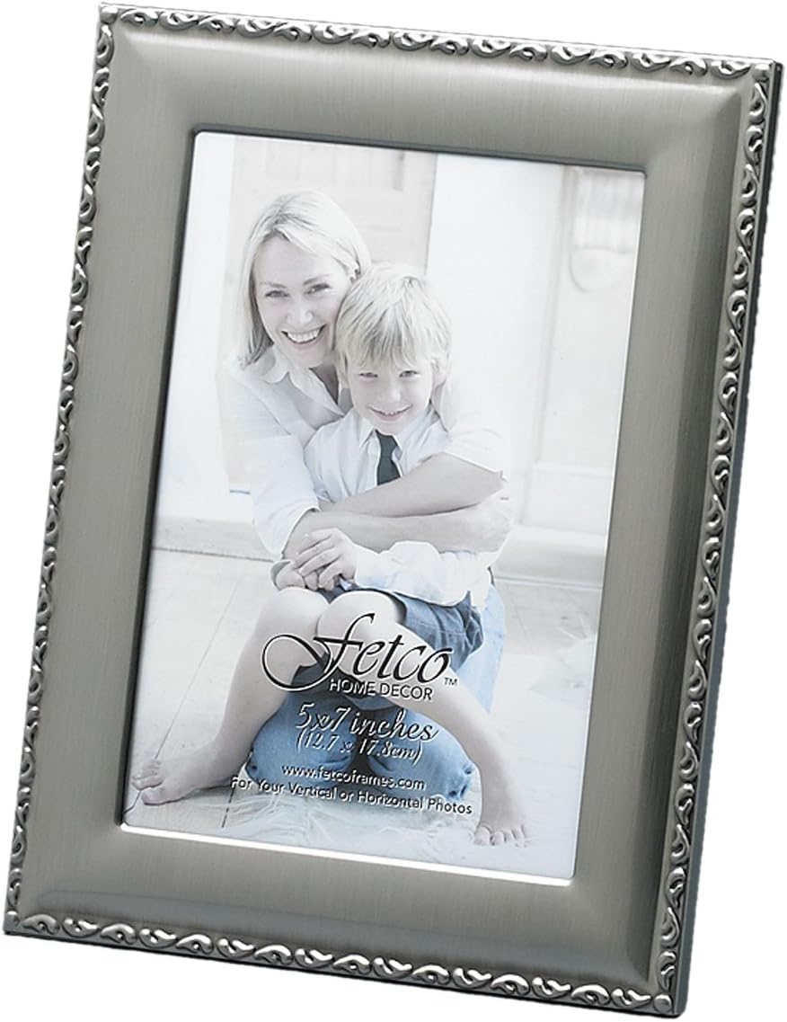 Fetco Home Décor Strouds Frame, Pewter Luxury Frames