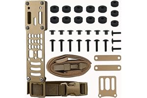 BZZAQ Drop Leg Holster Adapter Duty Belt Accessories for QLS Kit, Modular Holster Adapter with Thigh Strap Airsoft Tactical Gear, Compatible for Safariland QLS/G-Code/Blackhawk