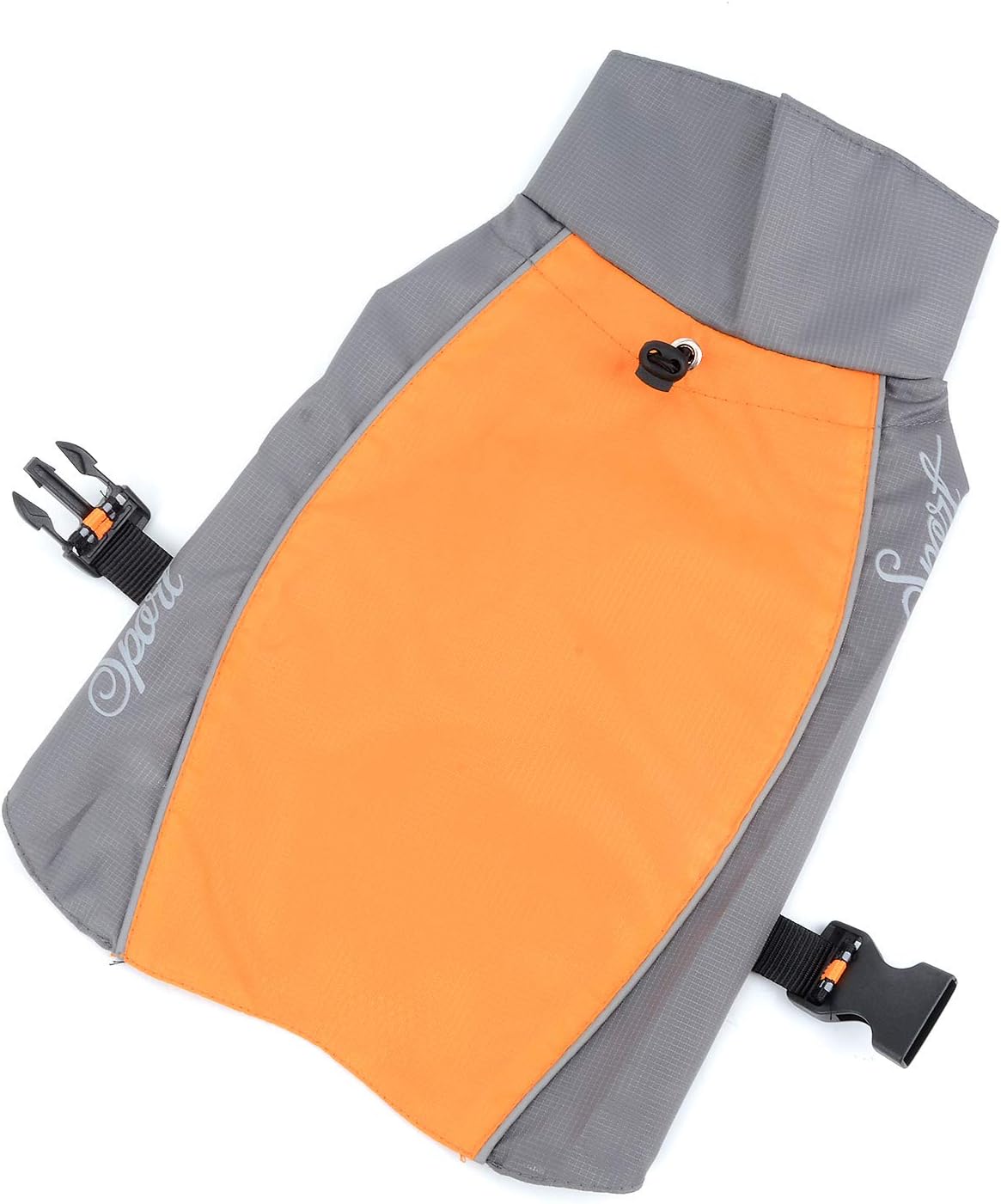 Ranphy Waterproof Dog Raincoat for Medium Large dogs Reflective Adjustable Breathable Jackets Mesh Poncho Clothes Outdoor Sports Pet Vest Coat Labrador Rainwear with High Neckline Collar Orange 8XL - Image 3