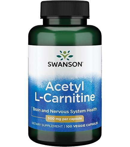 Amazon.com: Swanson Acetyl L-CARNITINE 500MG 240 Veg Cap : Health &  Household