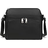 MASINTOR Crossbody Purse Bags for Women, Multi-Pocket Soft Leather Shoulder Purse with Tassel, Lightweight Travel Handbag