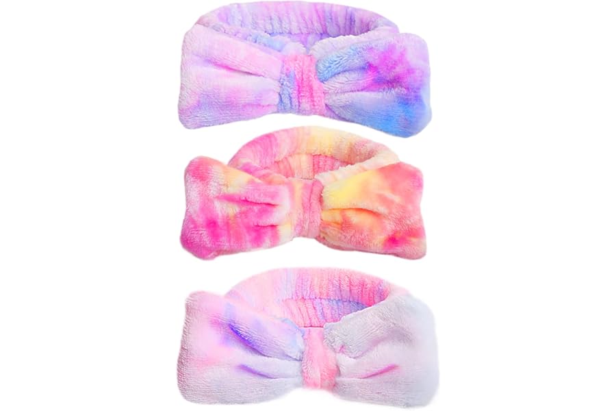 WSYUB Spa Headband,Makeup&Skincare Headbands,Headband for Washing Face,Teen Girls Stocking Stuffers Fuzzy Hair Bands for Women,Christmas Gifts for Teens