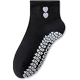 Heyielda Cute Pilates Socks with Grips for Women Ruffle Grippy Socks for Yoga Hospital Elderly