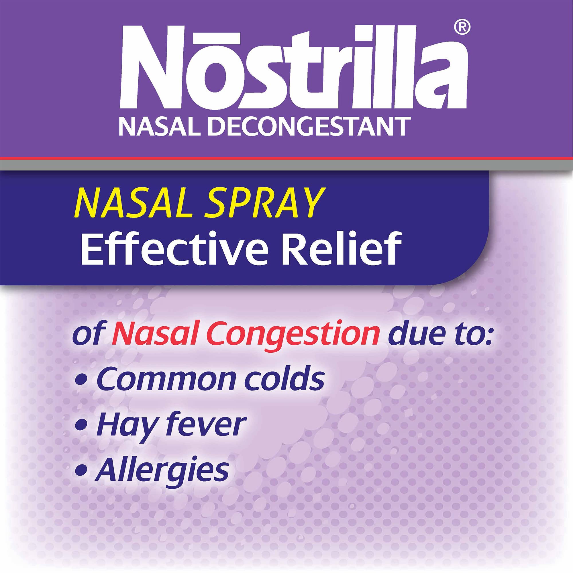 Nostrilla Nasal Decongestant, Effective Relief of Nasal Congestion, Up to 12 hours of Relief, 0.50 FL OZ