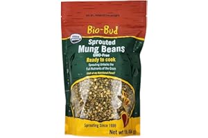 Shasha Co Organic Sprouted Mung Beans-Bio Buds,454.0 grams