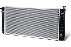Auto Dynasty Radiator Compatible with 1992-2000 Chevy GMC C/K 1500 2500 3500 Suburban Tahoe Yukon Cadillac Escalade 5.0L 5.7L 7.4L AT/MT, DPI 1522 Factory Style 1-Row Cooling Radiator, Aluminum Core