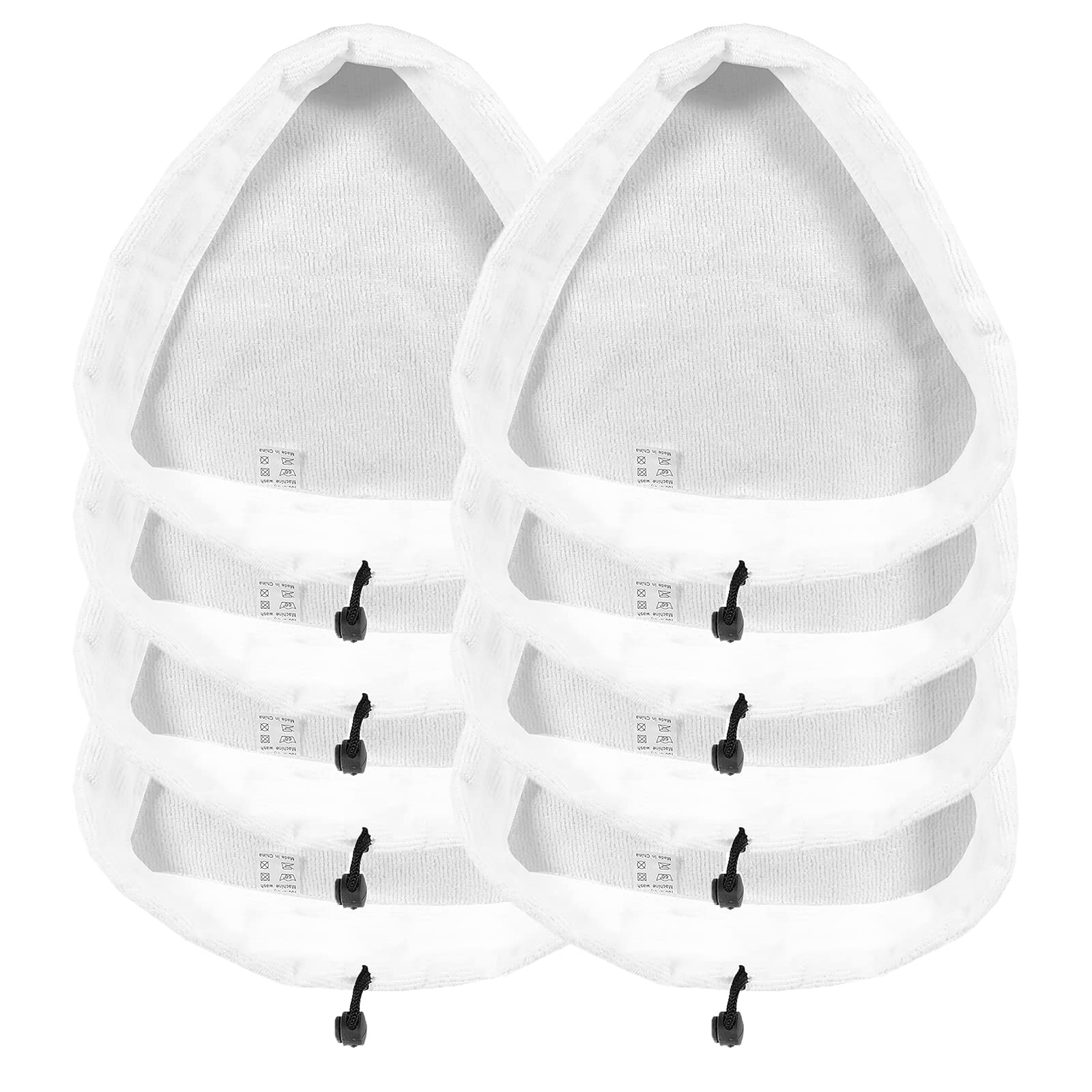 SPARES2GO Microfibre Cloth Cover Pads Compatible with Vileda Hot Spray and Vida Steam Cleaner Mop (Pack of 8)