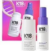 K18 Mini Hair Kit: Molecular Hair Mask + AirWash Dry Shampoo, 2 Pieces | Molecular Hair Treatment Mask Repairs Damage in 4 Minutes + Non Aerosol Dry Shampoo Refreshes Hair For Up To 3 Days