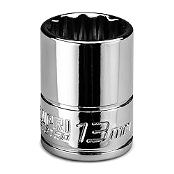 Capri Tools 13 mm Shallow Socket, 1/4