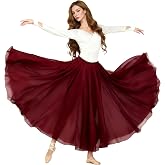 Baisdan Belly Dance Skirt for Women, Dancing Skirt Belly Dancer Outfit, Flowy Long Skirts, Halloween Costume Gift