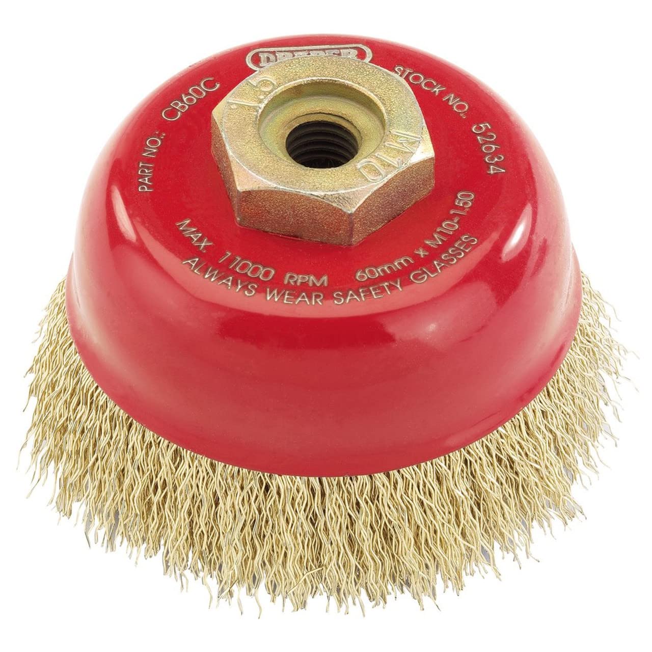 Draper 52634 Expert Crimped Wire Cup Brush, 60mm x M10